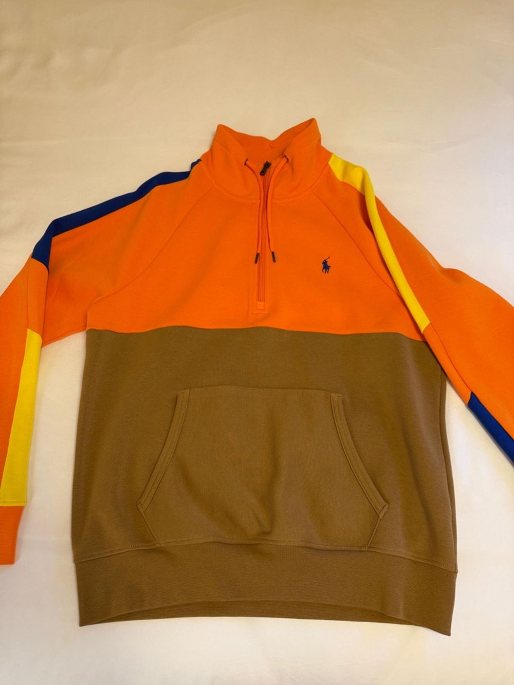 Polo by Ralph Lauren Orange and Brown Colorblock Jogger Set - Picture 5 of 11